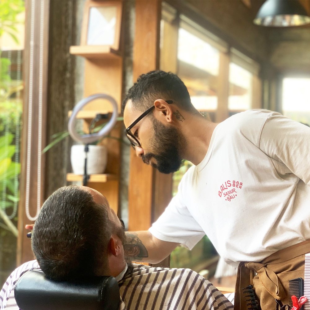 A fresh cut at Balis Barber Sanur